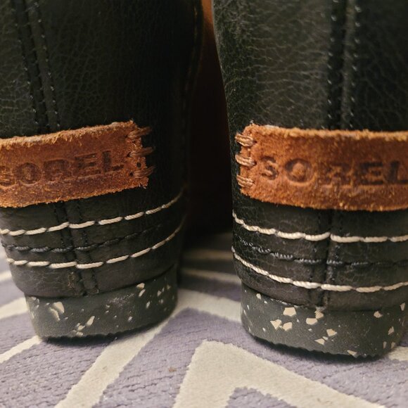 SOREL CATE THE GREAT WEDGE Tall ELK /BLACK • Winter SNOW RAIN BOOTS US SIZE 7 - Picture 10 of 16
